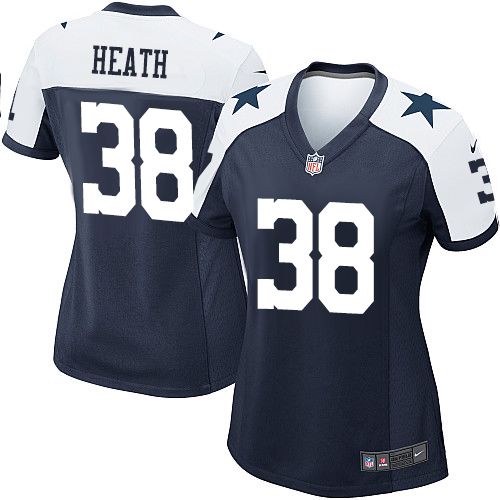 Women's Game Jeff Heath Nike Jersey Navy Blue Alternate - #38 Throwback NFL Dallas Cowboys